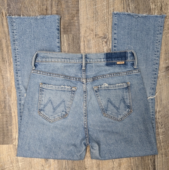 MOTHER The Insider Step Crop Fray Jeans In The Problem With Miracles Sz 25 - Picture 9 of 13
